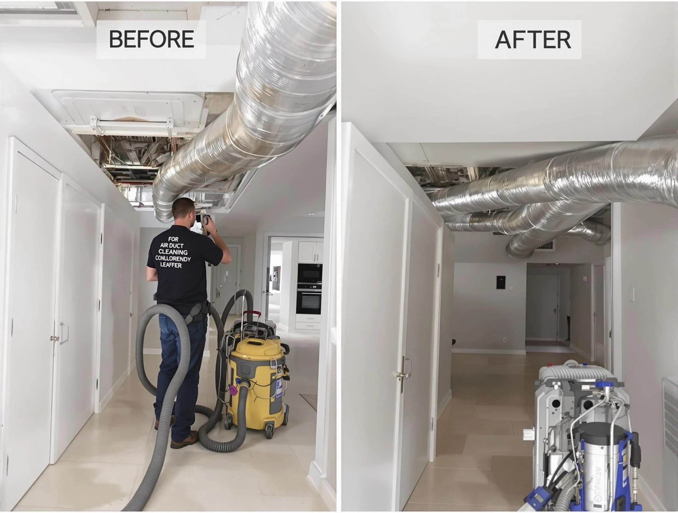 Norman Air Duct Cleaning professional performing thorough air duct cleaning in Norman