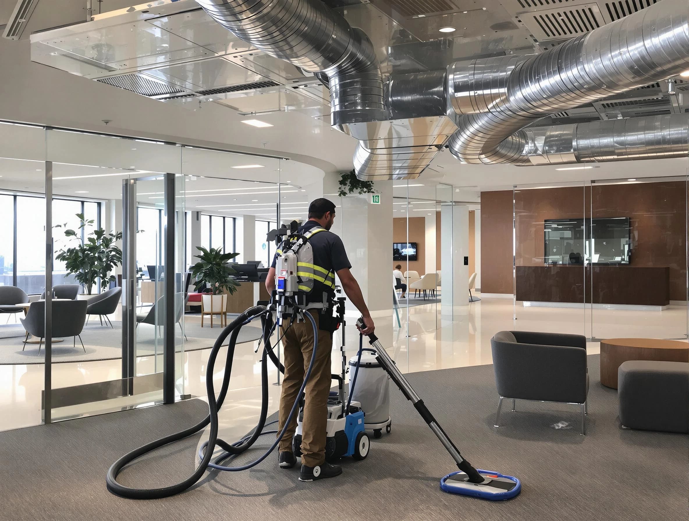 Commercial duct cleaning service by Norman Air Duct Cleaning in Norman