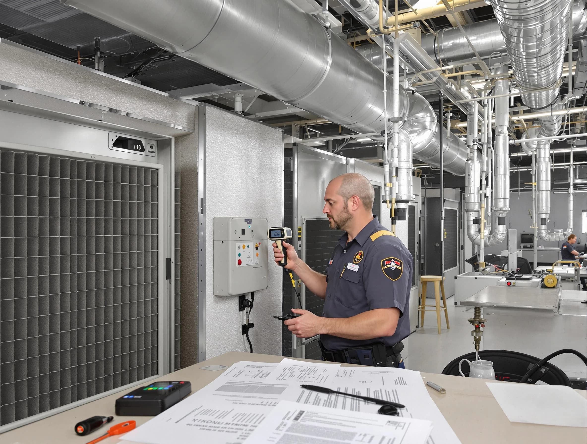 Professional filter system inspection by Norman Air Duct Cleaning in Norman