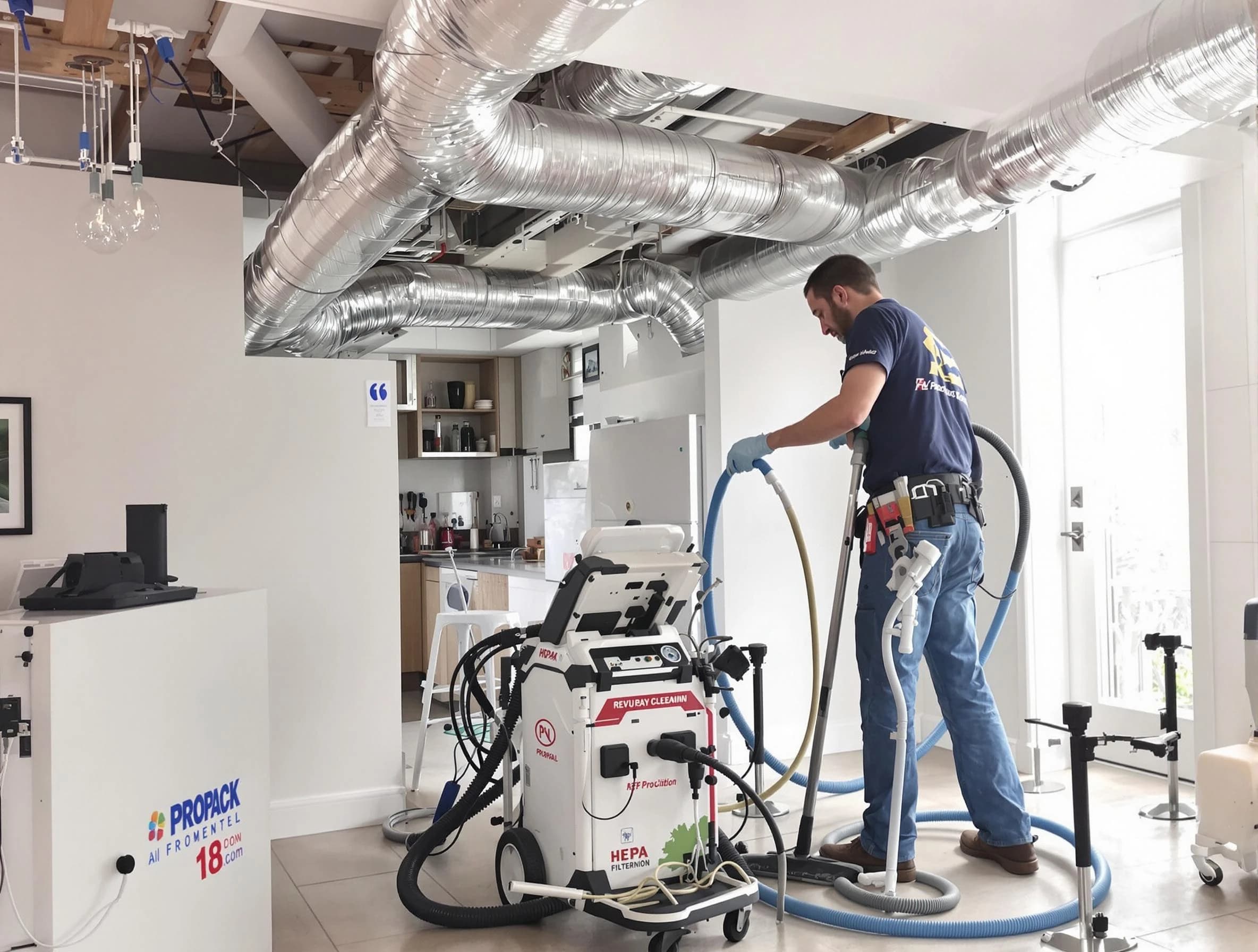 Norman Air Duct Cleaning technician performing advanced pure duct cleaning with specialized equipment in Norman