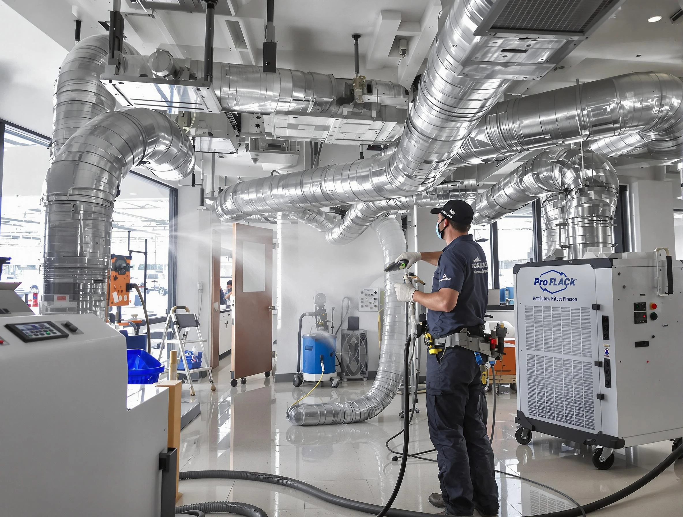 Negative Pressure Air Duct Cleaning in Norman