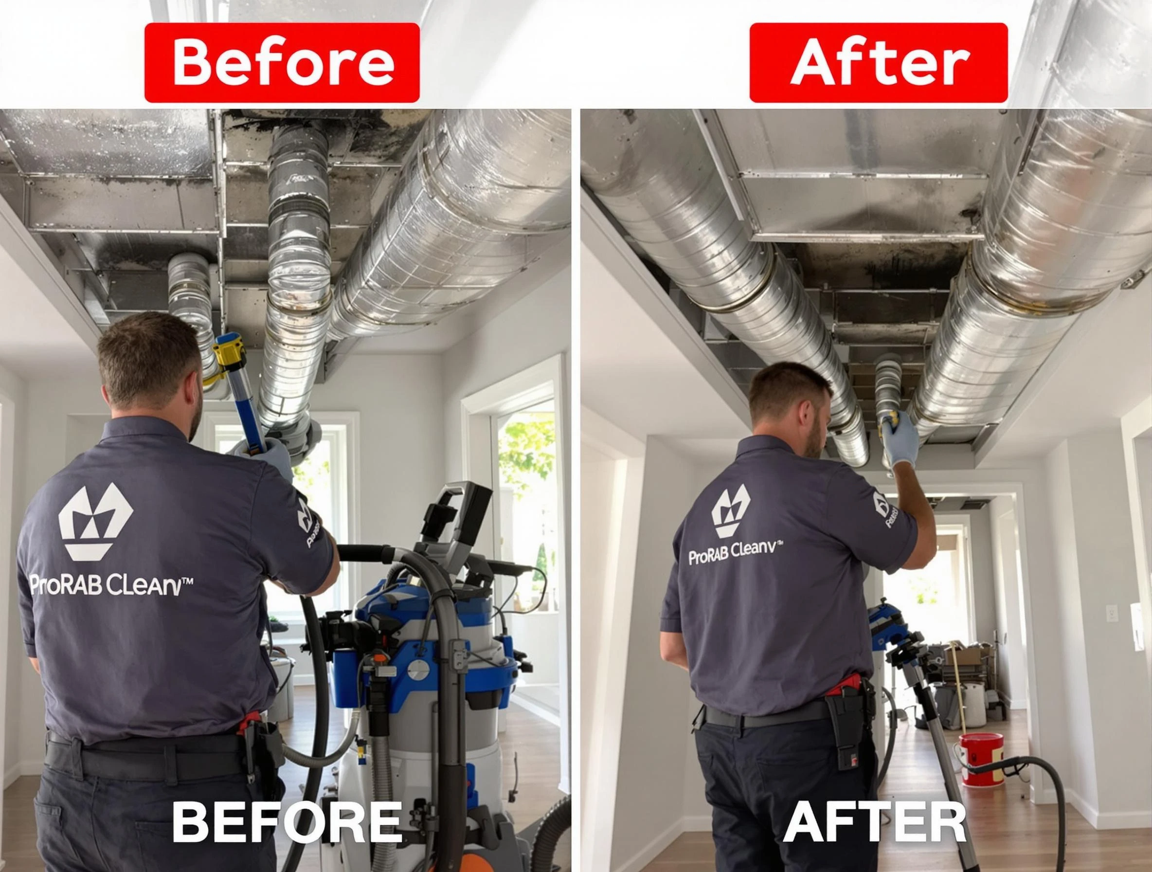 Norman Air Duct Cleaning expert performing thorough residential duct cleaning in a Norman home